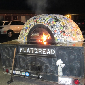 Flatbread brought their pizza oven for dinner Sat.