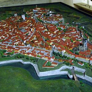 Model Of Tallinn Showing Walls