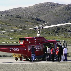 Helicopter At Kulusuk