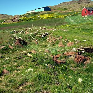 Remains Of Norse Longhouse, Brattahild