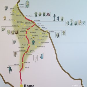 Map of Via Flaminia