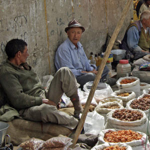 Street traders in Leh