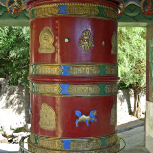 Prayer wheel, Alchi