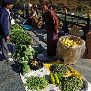 Thimphu vegetable market, Bhutan