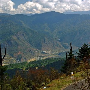 View of the Haa Valley from Chelala Pass, Bhutan