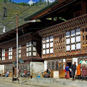 Main street, Haa, Bhutan