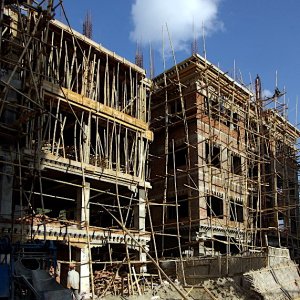 New building work, Thimphu, Bhutan