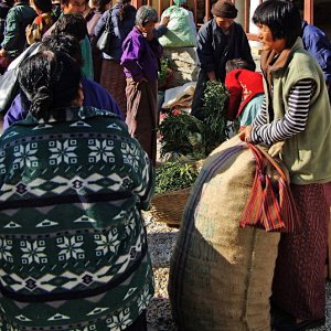 Thimphu's weekend market, Bhutan
