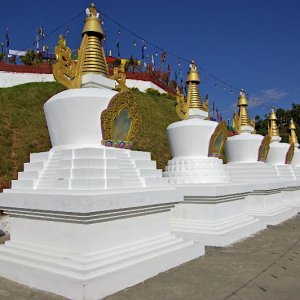 Chortans, Yosercholing Monastery, Ranjung, Bhutan