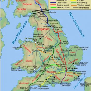 Map of Roman Roads in Britain