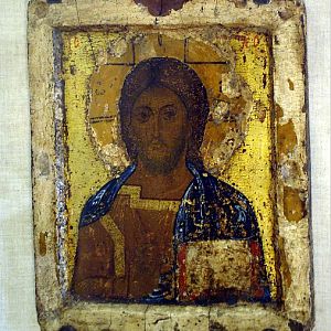 Yaroslavl Art Museum C13th icon of Christ Pancreator