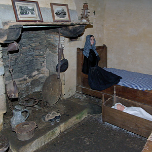 Les Forges des Salles, inside of iron worker's cottages