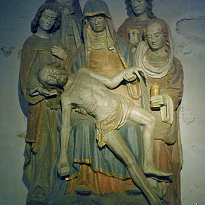 Lampaul-Guimiliau church - descent from the cross