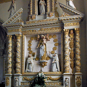 Bodilis church - Retable of the rosary