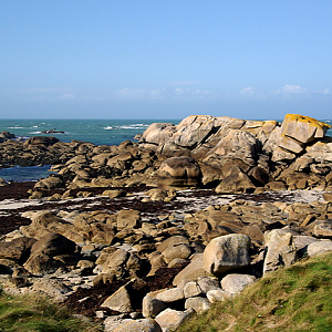 Ménéham rocky coastline