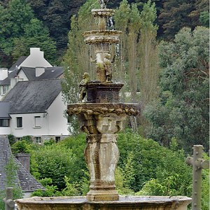 St Jean du Doigt fountain
