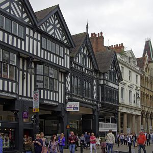 Buildings along Eastgate, Chester