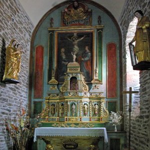 Viellevie, Église St Lawrence - altar
