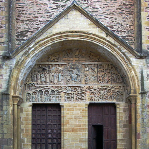 Conques,  Abbey-Church of Saint-Foy - west door