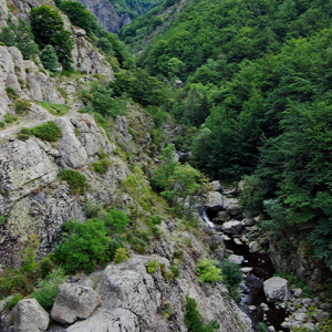 River gorge, Massif Central