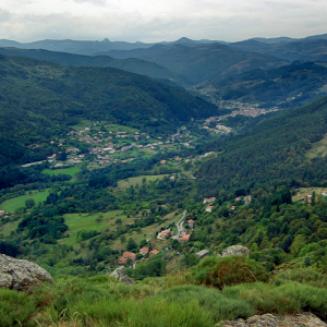 View of Central Massif from Château de Rochebonne