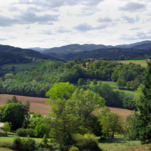 view across the Doux Valley from Boucieu-le-Roi