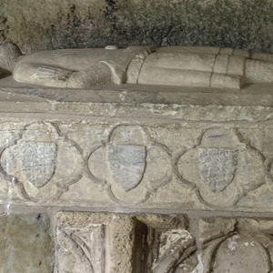 Cathédrale Notre-Dame de Saint-Bertrand-de-Comminges - tomb in the cloisters