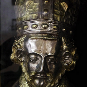 St Polycarpe, église de Notre-Dame - reliquary head of of St Polycarpe