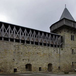 Carcassonne, Château Comtal - south side