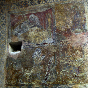 Audressein, Église Notre-Dame-de-Tramesaygues - porch frescoes