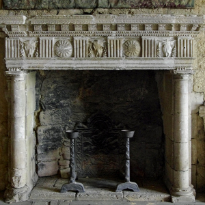 Château de Beynac - great hall fireplace
