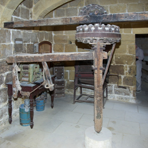 Donkey mill for mixing dough, Gharb Folklore Museum