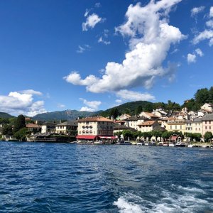 View of Orta San Giulio from the lake