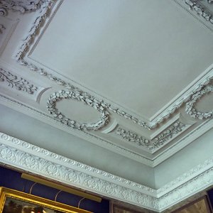 Blue Silk Dressing Room - plaster ceiling