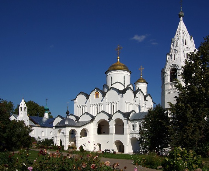 35Suzdal, Convent of the Intercession of the Mother of God - Refectory Church, Cathedral and Belfry