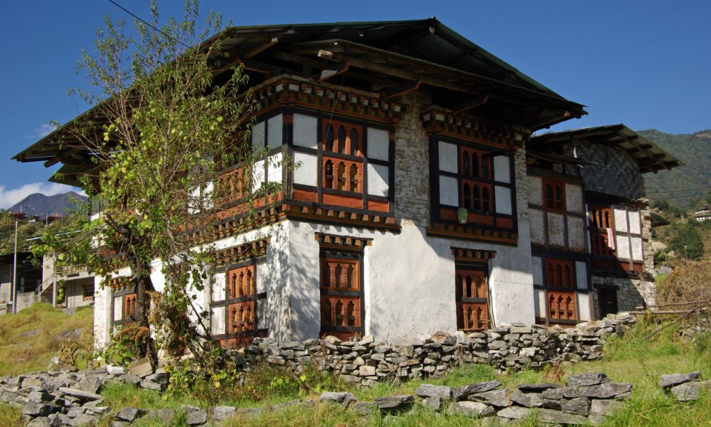 Bhutan - traditional house