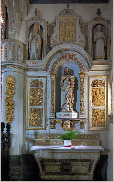 Bodilis church - Retable of John the Baptist