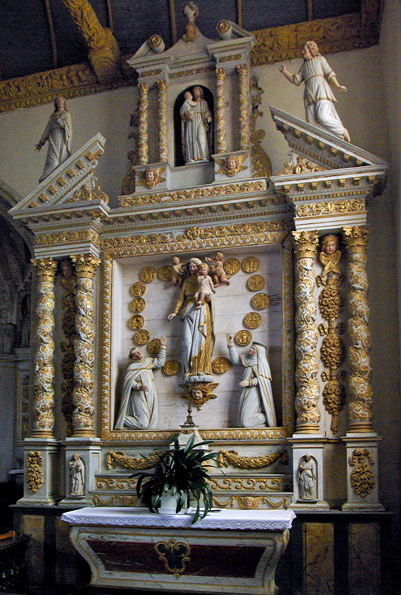 Bodilis church - Retable of the rosary