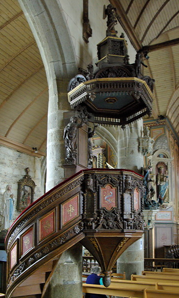 Brasparts Church pulpit