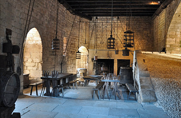 Château de Beynac - kitchens