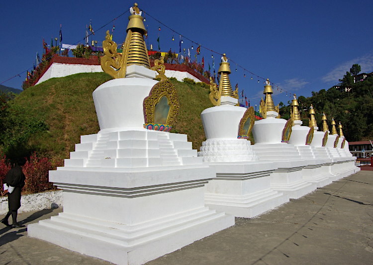 Chortans, Yosercholing Monastery, Ranjung, Bhutan