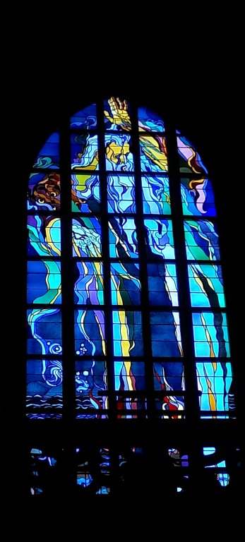 Church of St. Francis of Assisi, "God the Father - Arise" stained glass window