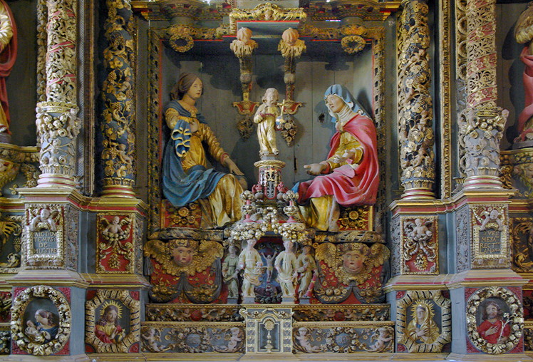 Commana church, Retable of St Anne.