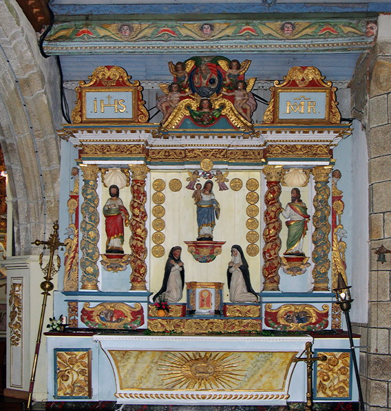 Commana church, Retable of the Rosary