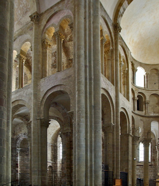 Conques, Abbey-Church of Saint-Foy - north transept and ambulatory