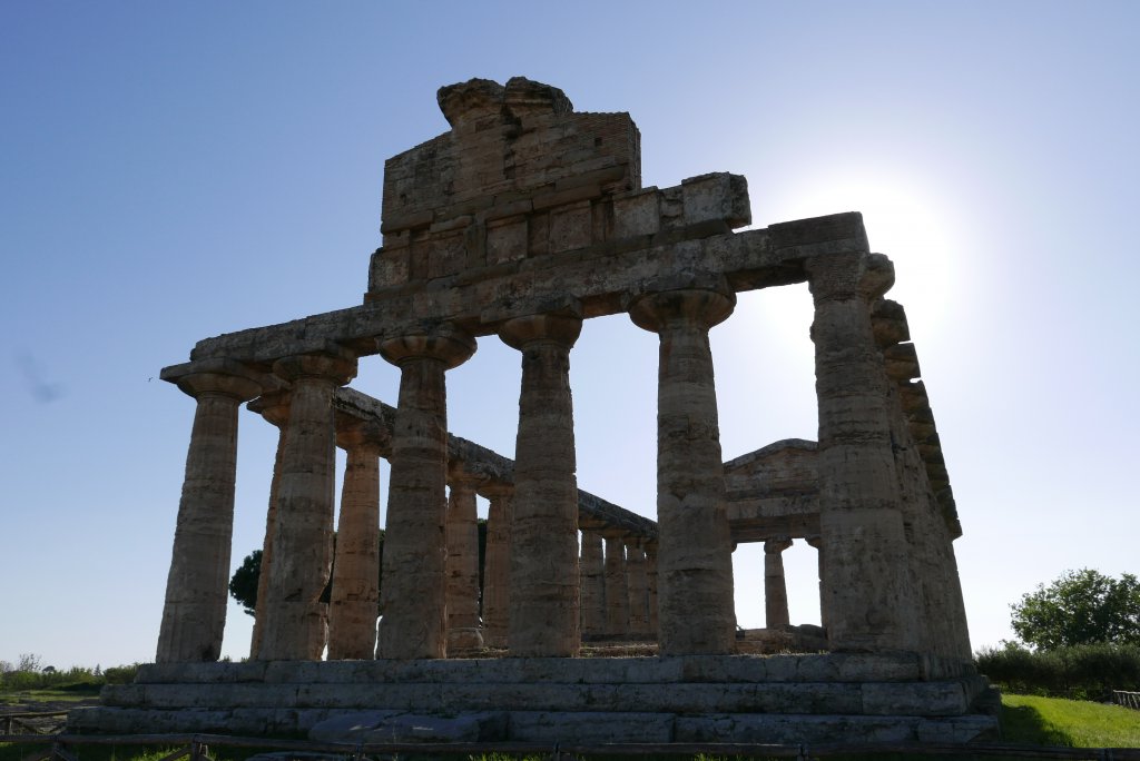 Corner view of the Temple of Athena