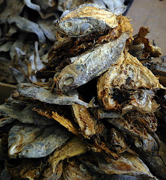 Dried fish, imported from India, Bhutan