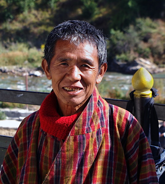 Farmer at Thimphu vegetable market