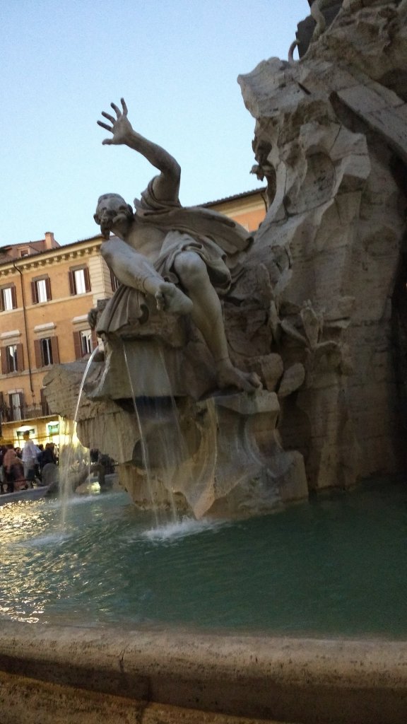 Fountain of the Four Rivers in Piazza Navona