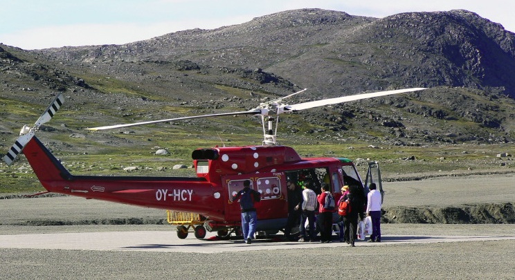 Helicopter At Kulusuk